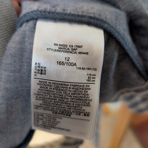 GAP Women's Blazer in Gray and White Stripes - Picture 3 of 7